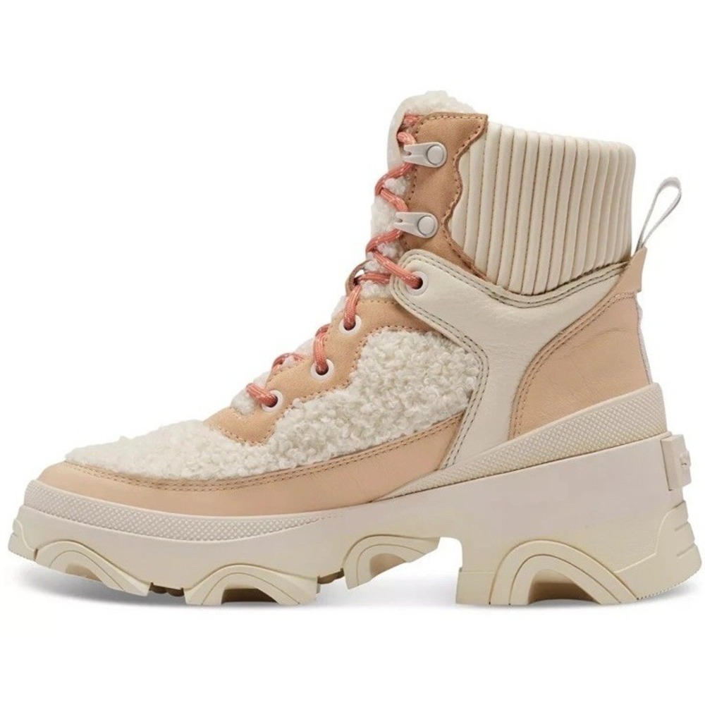 SOREL Brex Boot Cozy Lace Boots Waterproof Nova Sand Sea Salt NL4813-260 Sz. 7.5